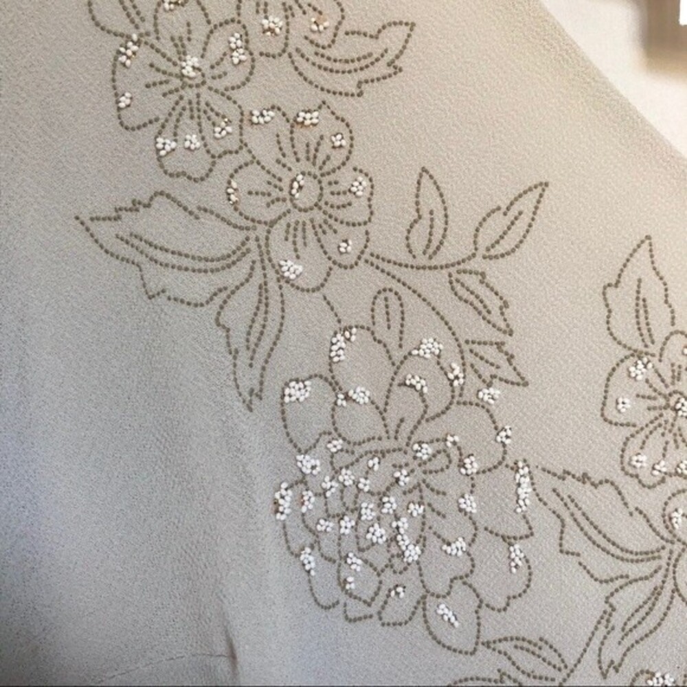 S.L. Fashions Vintage Floral V-Neck Dress NWT Size 10 Balletcore Minimalist - Picture 5 of 16